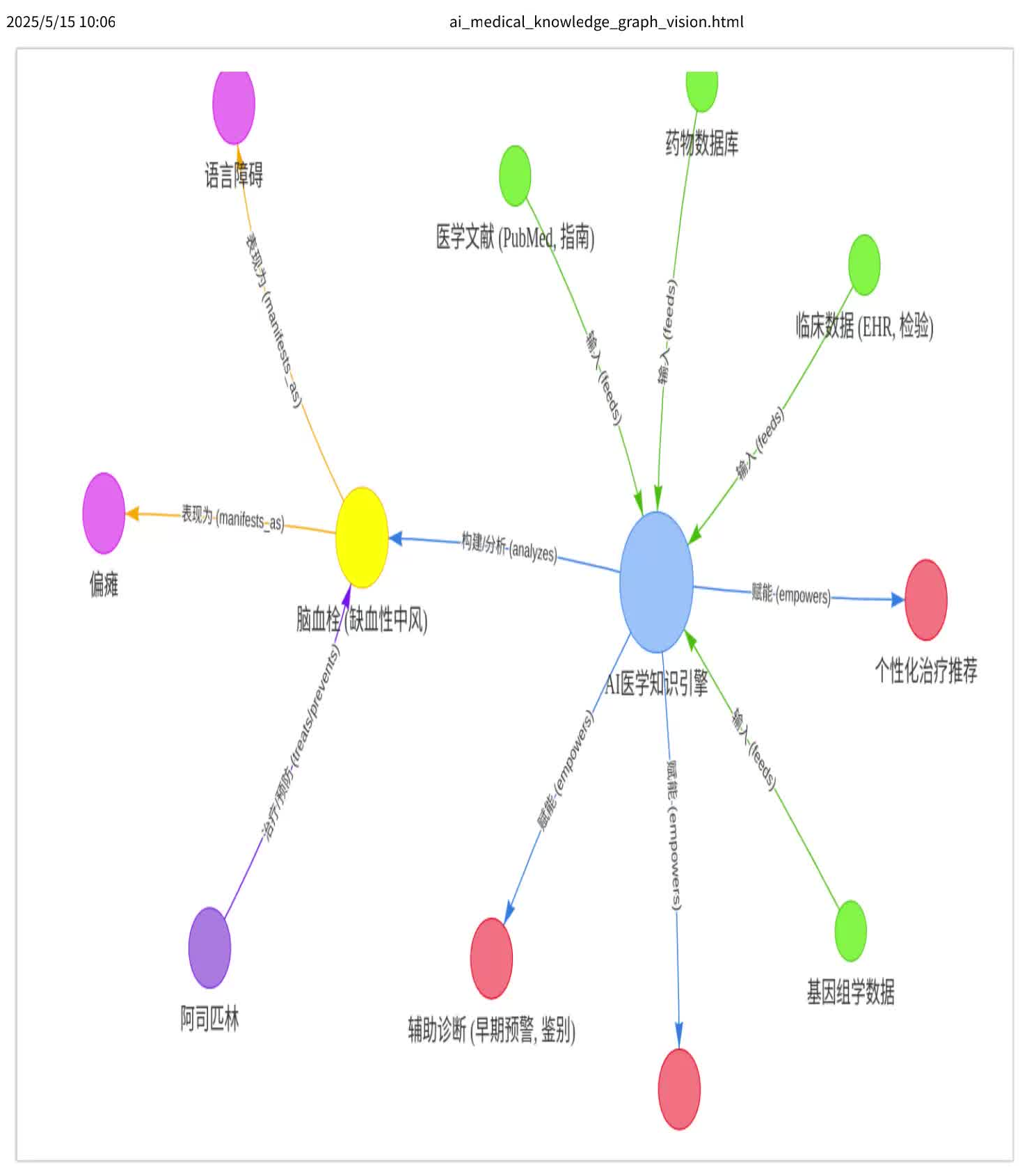 AI驱动的医学知识图谱宏观愿景