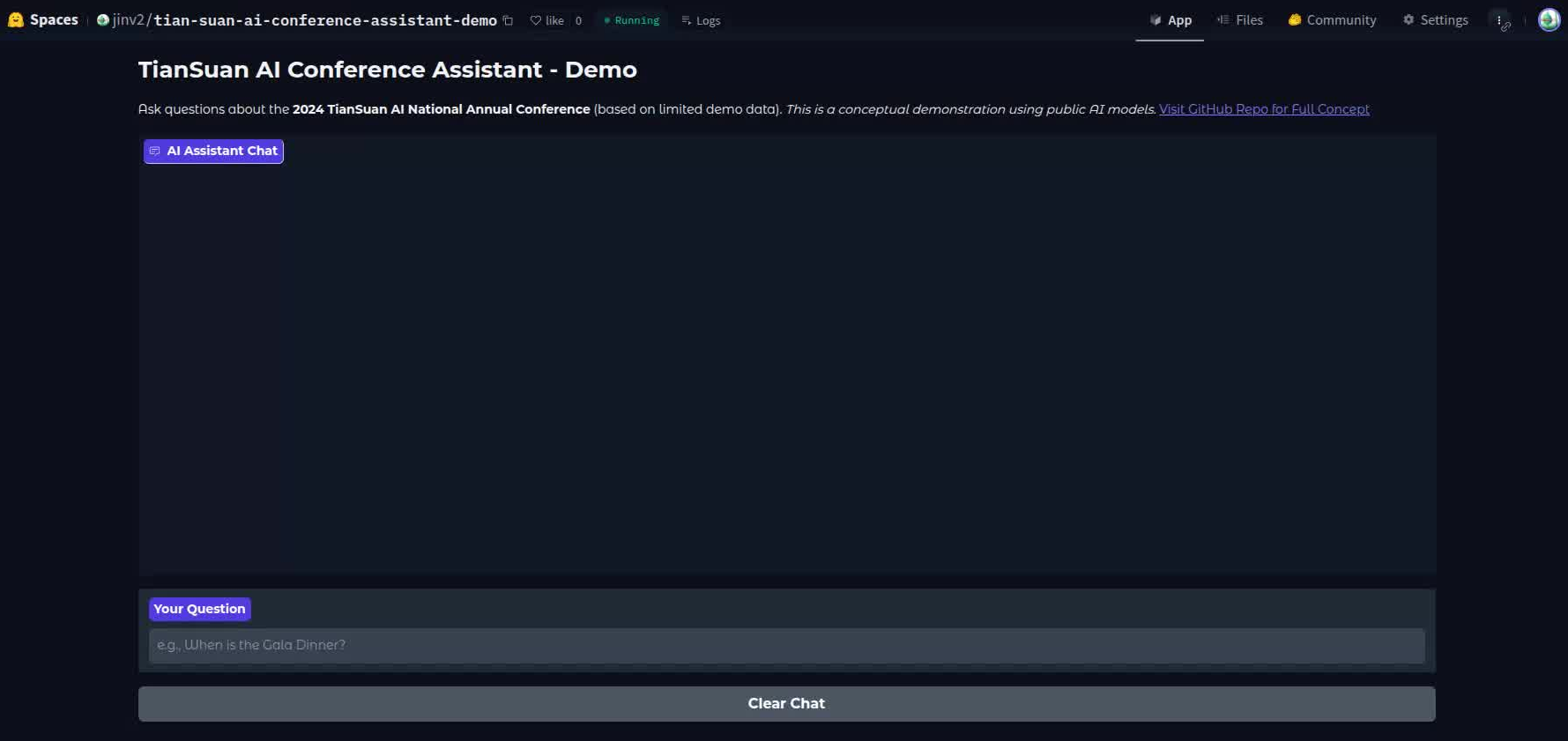 Hugging Face Demo截图