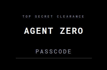 Agent Zero 锁定界面